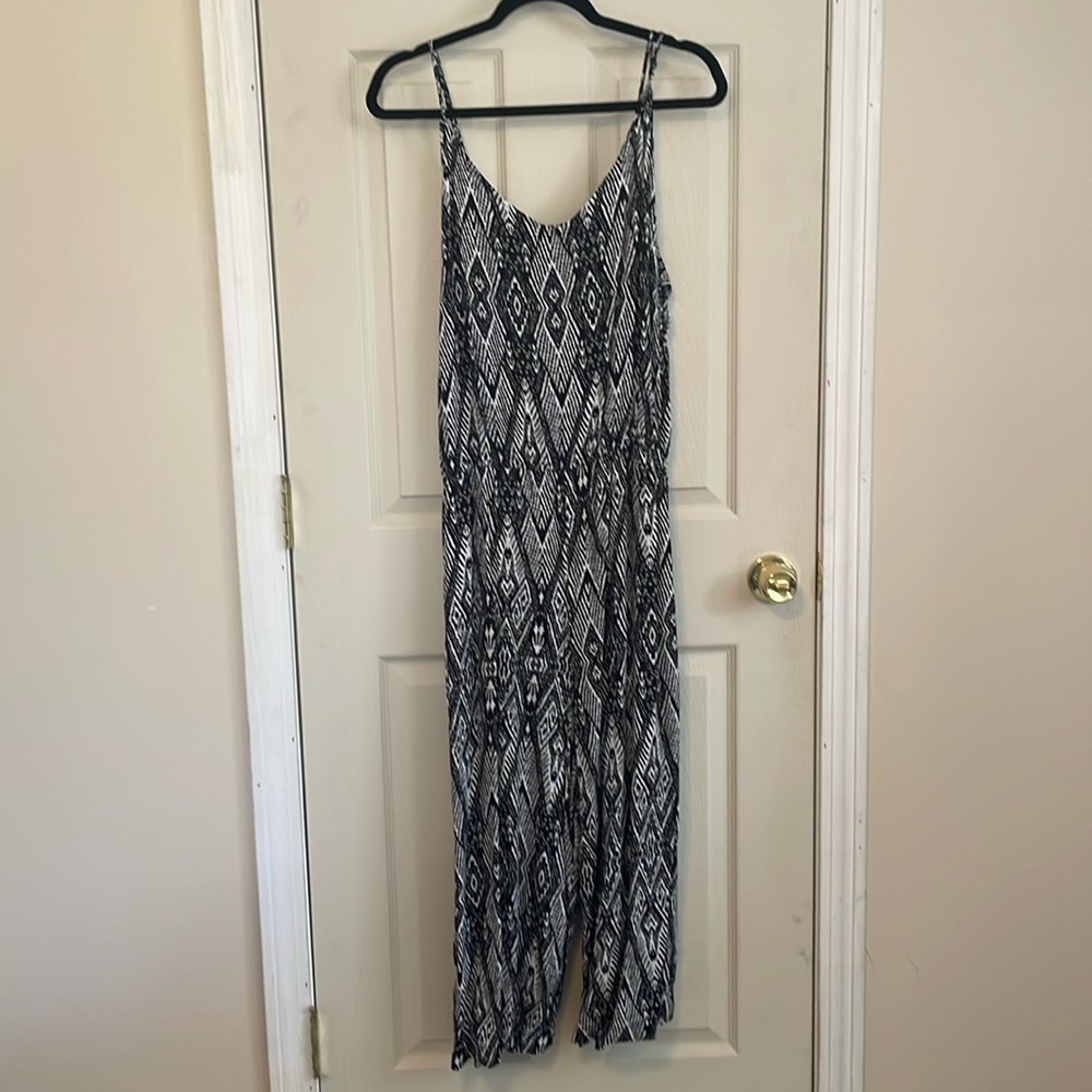 Lane Bryant wide leg jumpsuit crop length